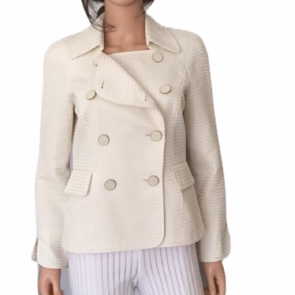 Nwot Talbots Double Breasted Cotton Blazer